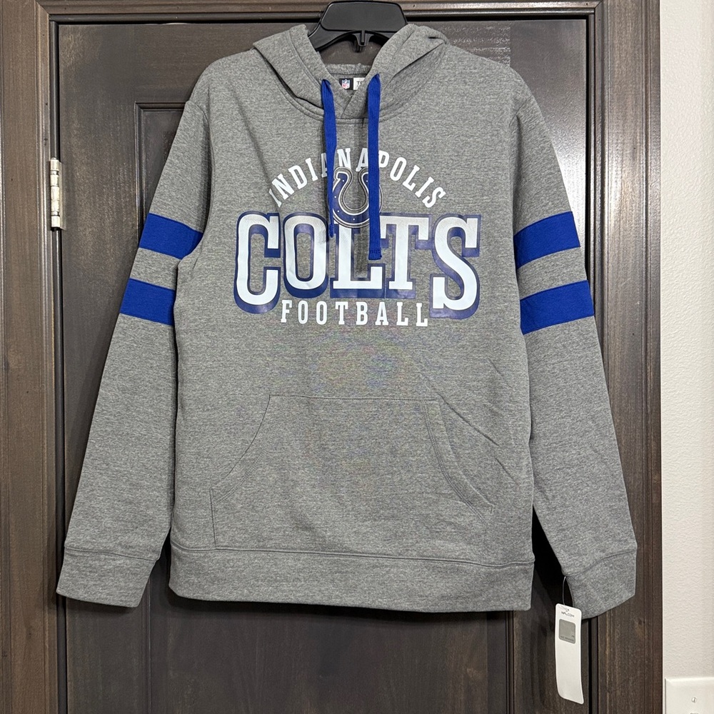 NFL Indianapolis Colts NWT men’s grey Hoodie Size M or XL